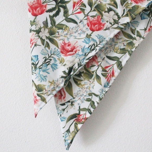 NWT Handmade Floral 18” x 18” Hair Scarf main image 5